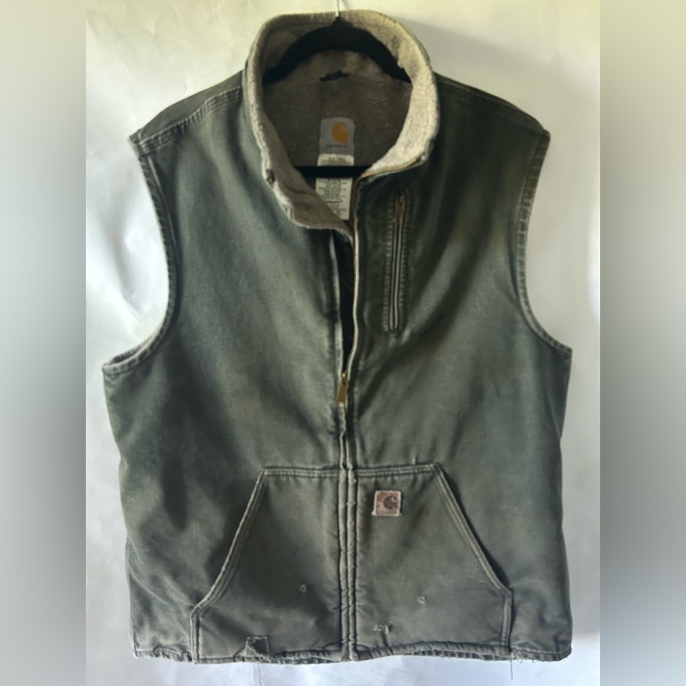 Carhartt Men's Dark Green Work Vest